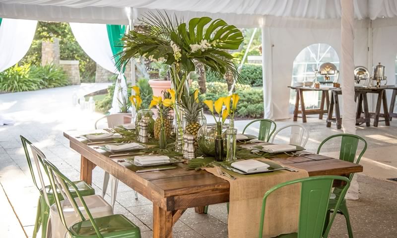Create Event design - dining options and design